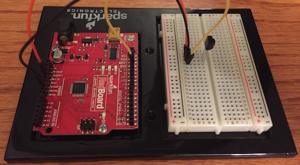 particle photon connected to IR receiver